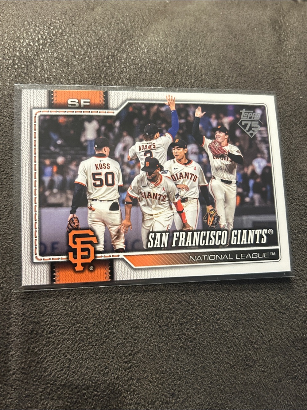Topps San Francisco Giants Card - Orange & Black